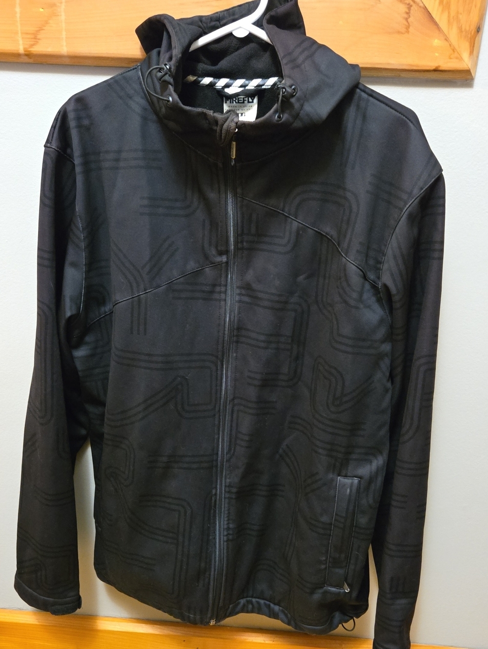 Firefly Men’s Black Lightweight Zip Hoodie Jacket